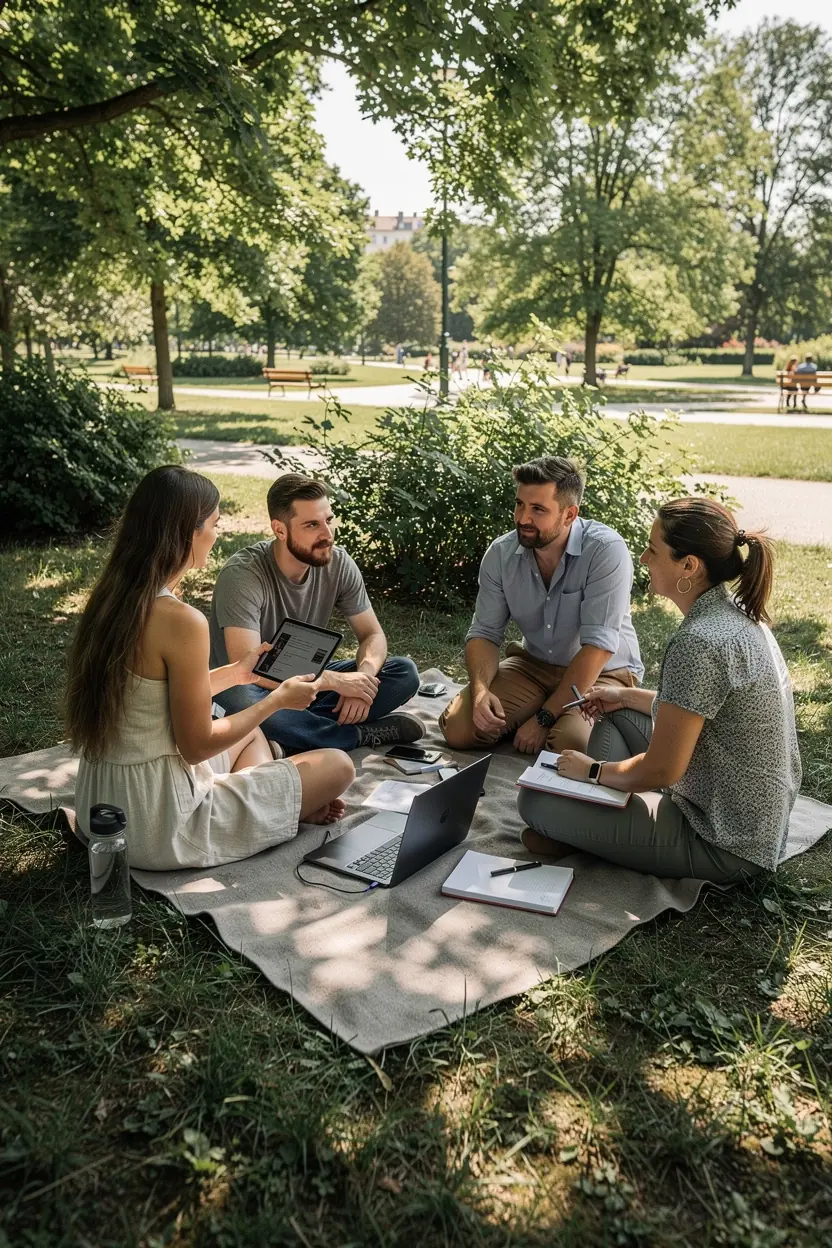 Modern office environment